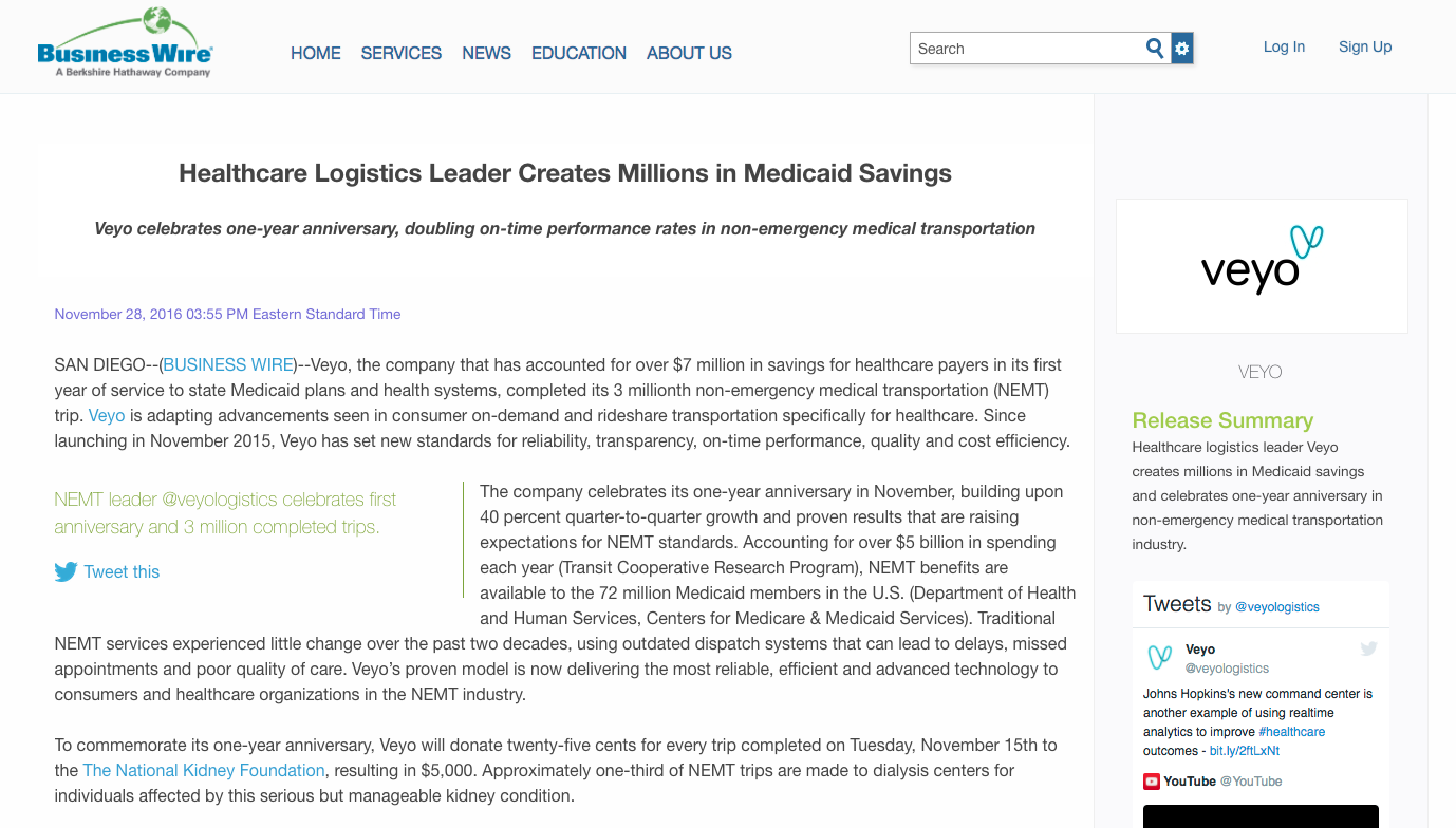 Healthcare Logistics Leader Creates Millions in Medicaid Savings